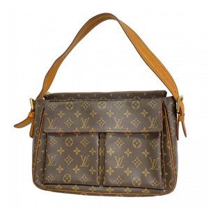 Louis Vuitton Monogram Viva Cite GM Shoulder Bag M51163 Brown Women's
